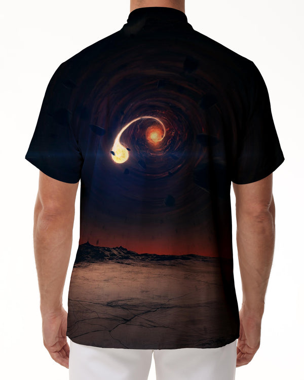 
Sky Personalized Men's Casual Loose Short Sleeve Shirt Hawaiian Button Lapel Pocket Street Casual Men's Tops
                