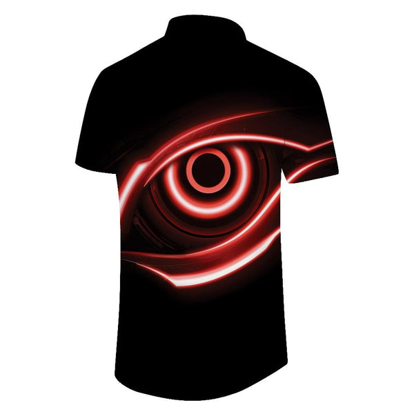 
Retro Printed Short Sleeve Hawaiian Shirt Men Breathable Loose Clothes Summer Regular Style Short Sleeve Shirt Art Black Eyes
                