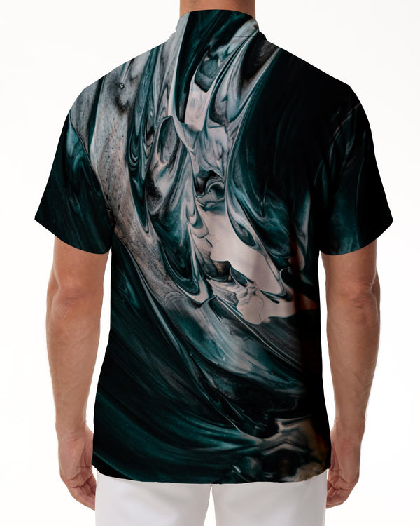 
Painting oil painting men's casual shirts printing Hawaiian shirts men's lapel vintage street shirts camping
                