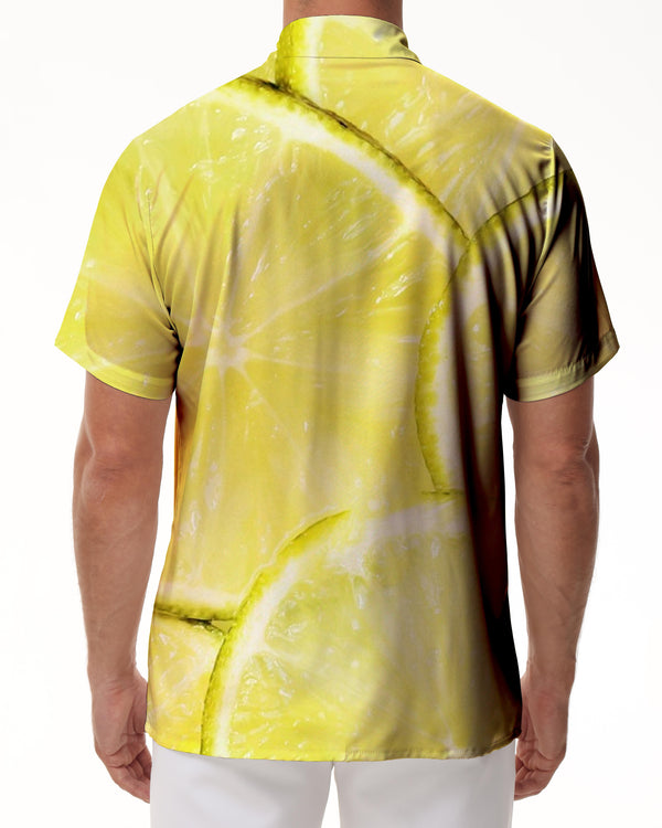 
Lemon Fruit Men's Casual Shirt Short Sleeve Regular Fit Fashion Camping Beach Shirt Tops
                