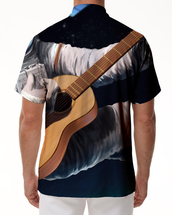 
Outer Space Astronaut Fashion Guitar Men's 3D Printed Short Sleeve Shirt Pattern Short Sleeve Shirt Casual Retro Style Abstract Short Sleeve Shirt Music
                