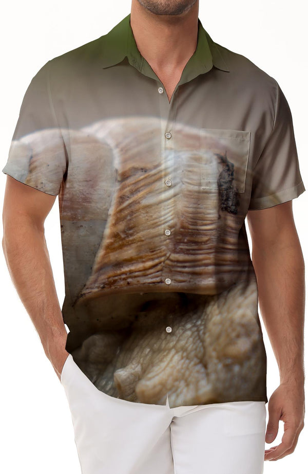 Seashell scenery on the beach men's casual button down shirt Hawaiian fashion print summer shirt