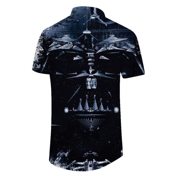 
Fashionable Hawaiian Button-Down Pocket Lapel Top Stylish Men's Casual Loose Short Sleeve Button-Down Vintage Shirt
                