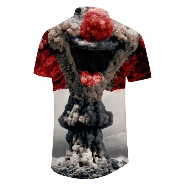 
Explosion Personalized Clown 3d Printed Shirt Men Street Short Sleeve Tropical Jungle Short Sleeve Shirt Lapel Button Loose Hawaiian Button Short Sleeve Shirt Rap
                