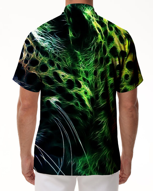 
Men's Be A Tiger Hawaiian Beach Shirt 3D Printed Tiger Button Down Short Sleeve Shirt
                