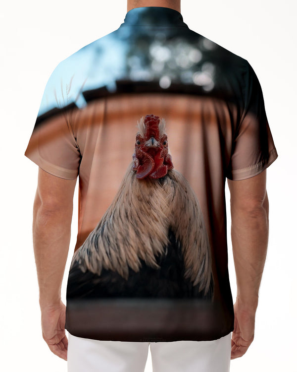 
Rooster Men's Hawaiian Tropical Shirt Short Sleeve Casual Button-Up Holiday Beach Print Shirt with Pockets Regular Fit
                