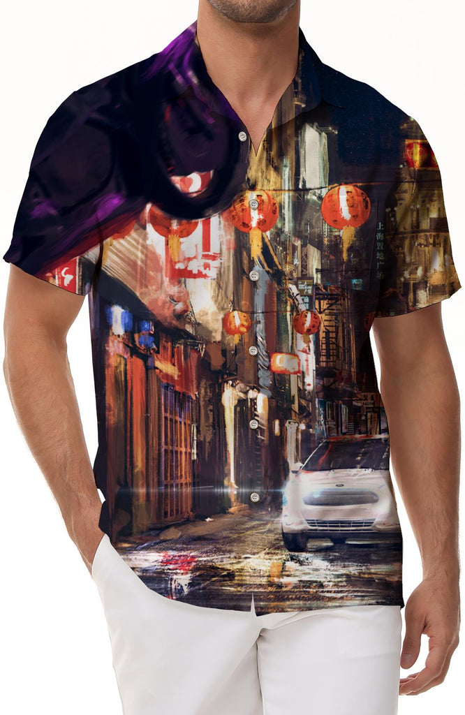 Mens 3d skull Hawaiian shirts casual shirts men streetwear beach short sleeve shirts men fashion tops