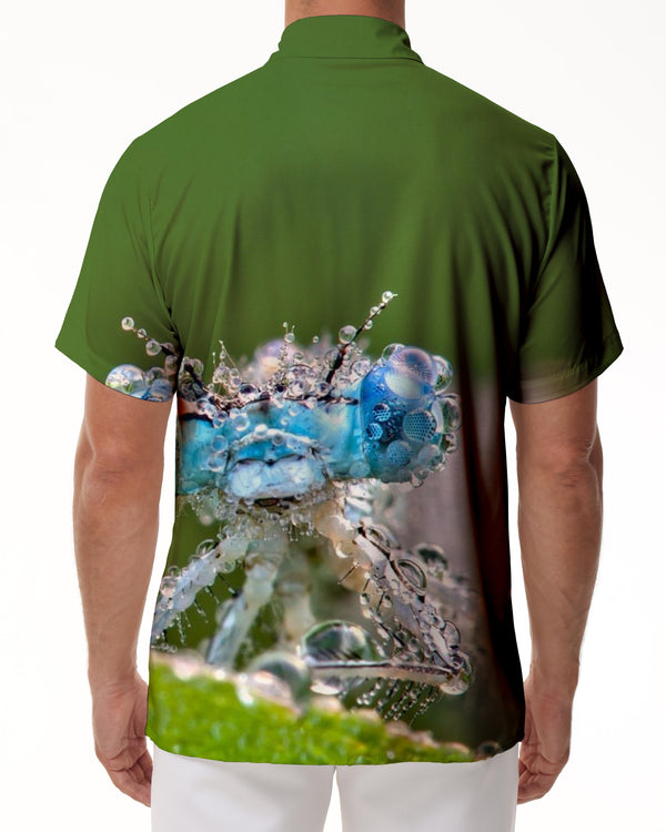 
Animal Men's Short Sleeve Shirt Casual Button Shirt Summer Tops with Pockets
                