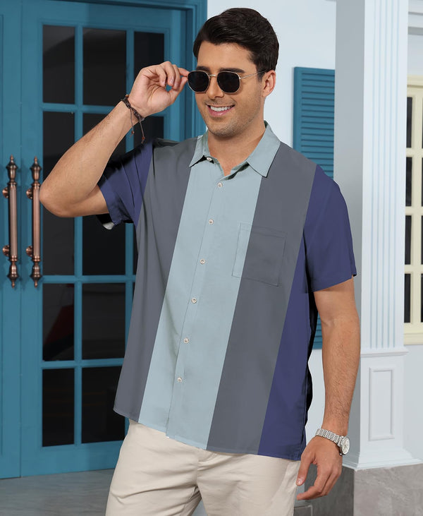 
Hawaiian Shit for Men Beach Summer Mens Buton Down Short Sleeve Shit Tropical Vacation Casual Clothes
                