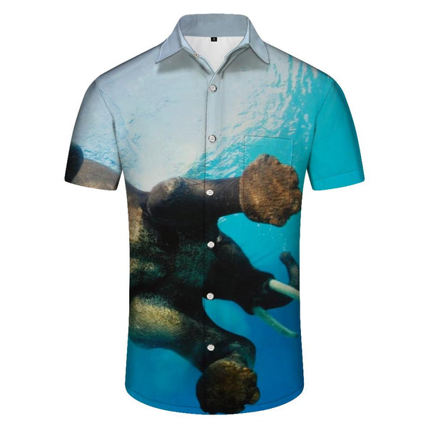 
Water Elephant Men's Regular Fit Button Hawaiian Shirt Short Sleeves Summer Beach Shirt Short Sleeves
                