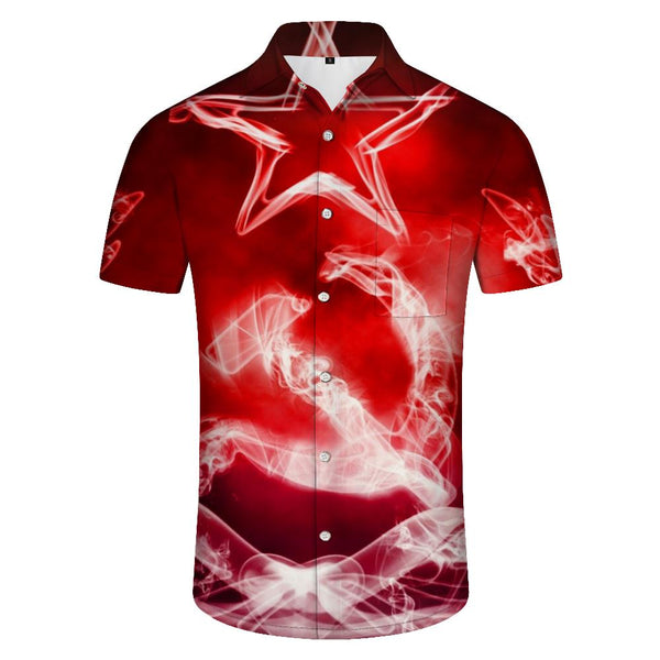 
Communism Men's Soviet Union Vintage Flag Men's Casual Loose Short Sleeve Hawaiian Button Lapel Pockets Daily Casual Fashion
                