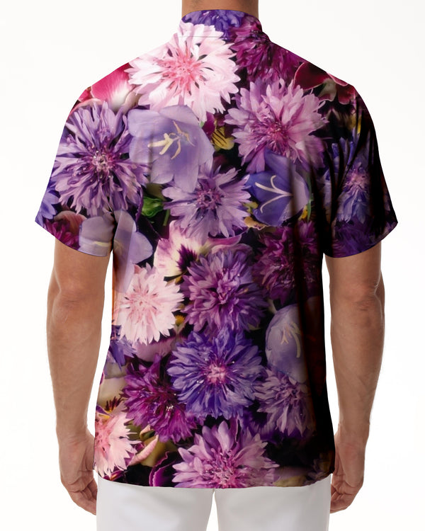 
Lapel Short Sleeve Summer Vacation Shirt Men's 3D Floral Print Hawaiian Shirt Rainforest Trend Shirt Short Sleeve
                