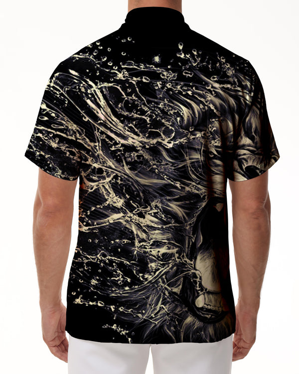 
Men's Angry Lion Shirt 3D Printed Animal Theme Shirt Fashion Shirt Men's Summer Clothes Breathable Lapel Shirt
                