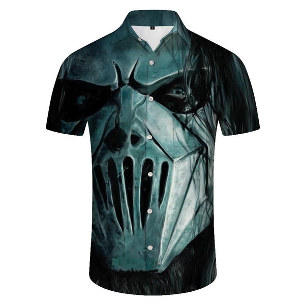
Mick Thompson Mask Fashion Shirt Fun 3D Print Street Short Sleeve Hawaiian Shirt Printed Lapel Shirt Men's
                