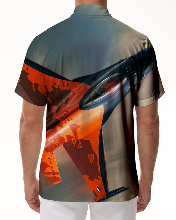 
Airplane Fighter Mens Hawaiian Shirt Tops Vintage Short Sleeve Beach Shirt Button Shirt Casual
                