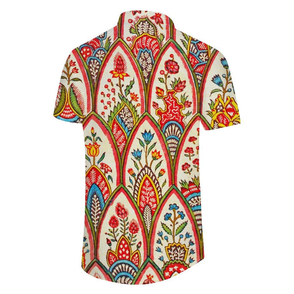 
Vacation shirt short sleeve button fashion style beach summer seasons shirt men's casual tropical style Hawaiian button-down shirt
                