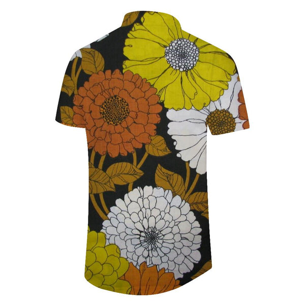 
New Men's Casual Button Retro Flower Style Short Sleeve Hawaiian Beach Shirt Short Sleeve Fashionable
                