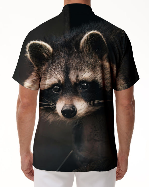 
Funny Raccoon Animal Shirt 3D Animal Print Cute Raccoon Men's Casual Loose Fashion Short Sleeve Shirt Hawaiian
                