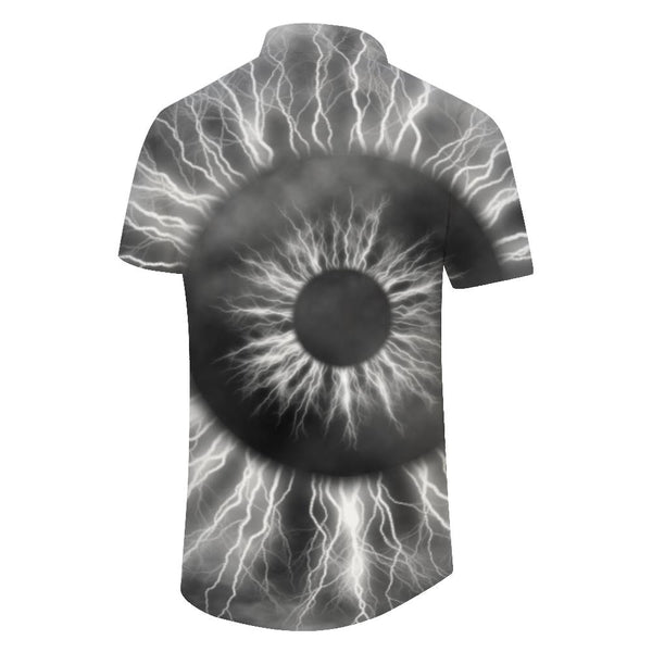 
Electric Explosion Ball Lightning Pupil Hawaiian Shirt Button Collar Cuban Lapel Short Sleeve Top Casual Daily Street Men
                