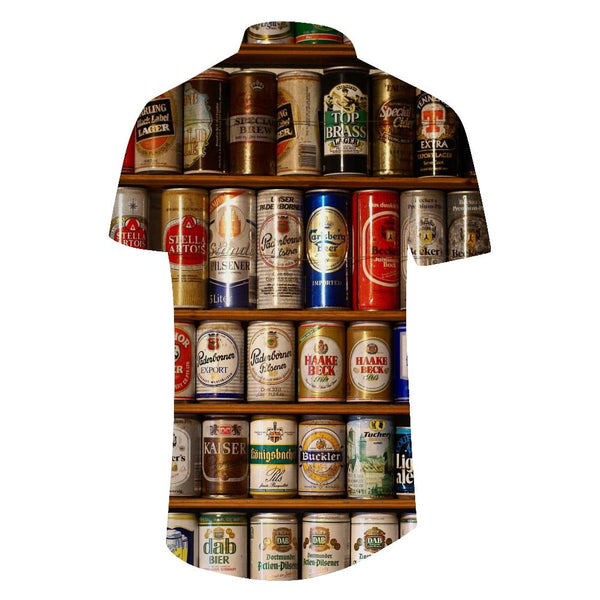 
Oktoberfest Mens Hawaiian Shirt Beer Print Short Sleeve Casual Shirt Pattern Lapel Street Casual Button-Down Top Fashion
                