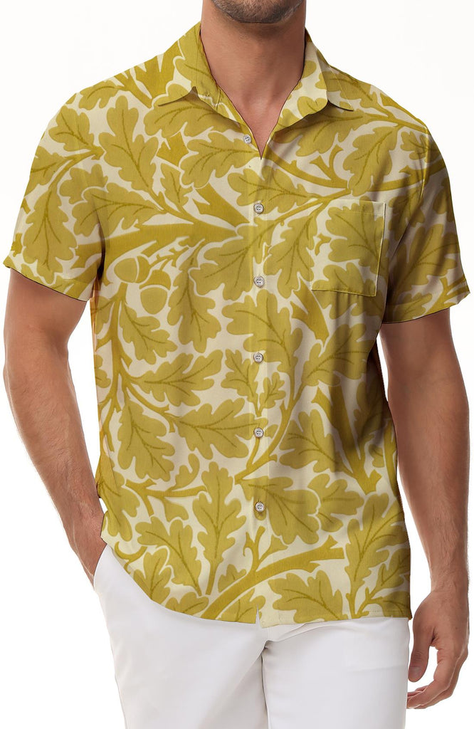 Hawaii 3d print pattern men's casual daily summer short-sleeved button leisure vacation seaside beach short-sleeved