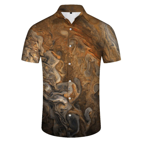 
Beach Seaside Men's Hawaiian Shirt Casual Button Short Sleeve Tropical Beach Vacation Party Fun
                