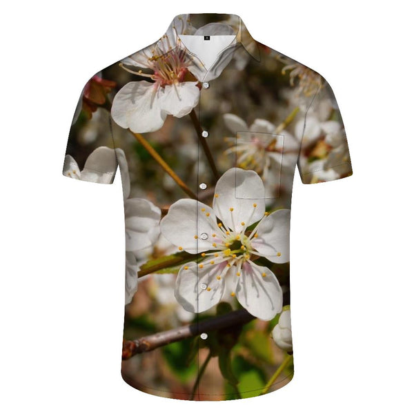 
Men's Hawaiian Shirt Sakura Short Sleeve Button Summer Beach Shirt Daily Street Casual Loose Clothes
                