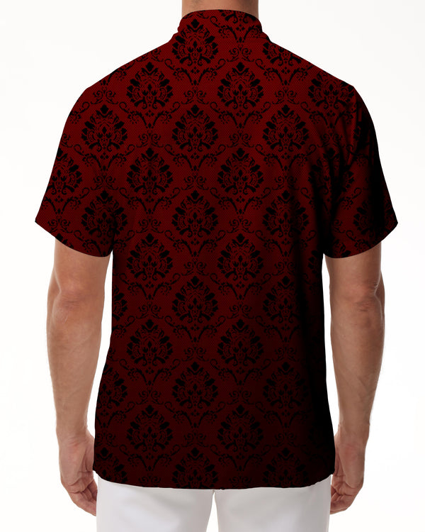 
Vintage Burgundy Men's Casual Loose Regular Fit Hawaiian Shirt Casual Short Sleeve Beach Shirt Party
                