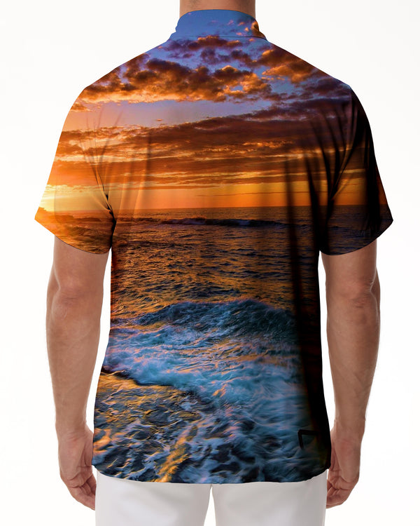 
Summer clothing mens vintage beach wear mens casual button down hawaiian shirt trendy tropical
                