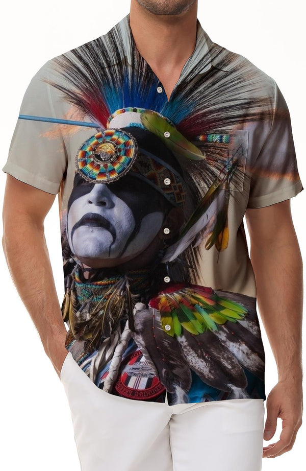 
Personalized clown print digital print pattern casual short-sleeved men's casual button-down four seasons holiday beach clothing
                