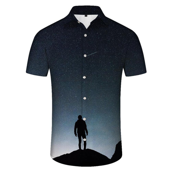 
Night Sky Sunset Mens Hawaiian Shirt Summer Beach Tropical Short Sleeve Button Shirt Short Sleeve
                