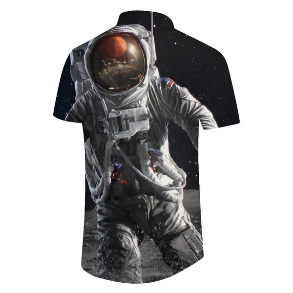 
New summer men's shirts Astronaut 3D printed men's shirts Casual style men's shirts Fashionable and high quality men's shirts
                