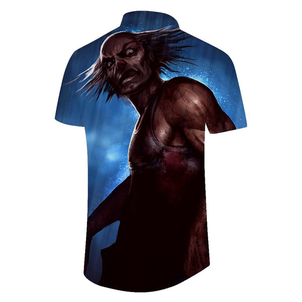 
Butcher Fierce Summer Regular Button Beach Shirt Tops Casual Shirt Printed Short Sleeve Shirt Fashion Retro
                