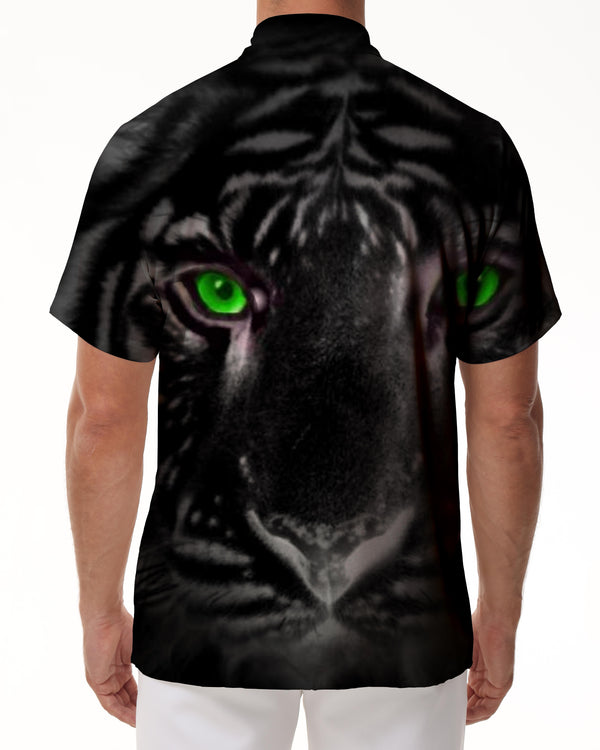 
3D Printed Men's Animal Lion Short Sleeve Shirt Button-Down Collar Vintage Bowling Shirt Hawaiian Casual Loose Beach Shirt
                