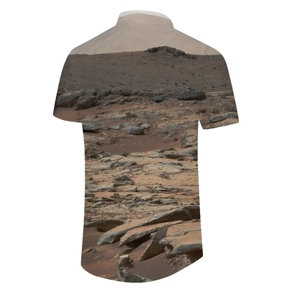 
Desert button down shirt retro Hawaiian lapel pocket shirt summer beach short sleeve shirt clothes
                