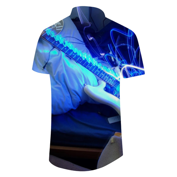 
Electronic Bella Musical Instrument Cool Hip Hop Men's Short Sleeve Beach Retro Hawaiian Shirt Summer
                