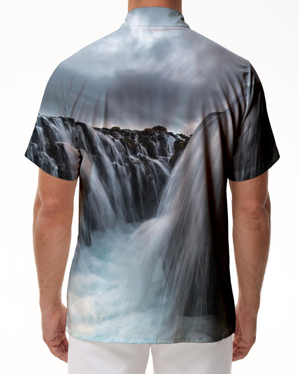 
Magnificent Waterfall Falls Hawaiian Shirt Mens Button Down Short Sleeve Shirt Fashion Summer Beach Wear
                