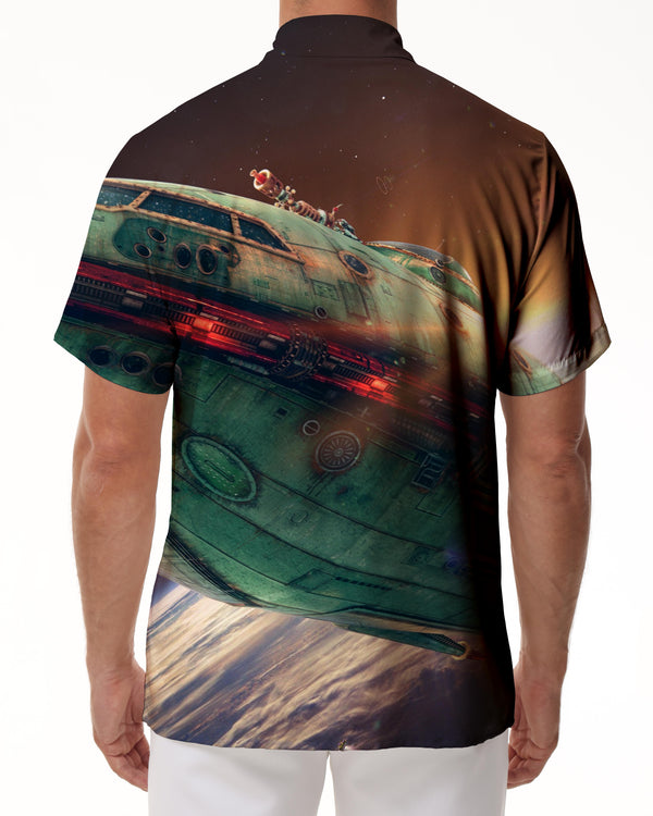 
Outer Space Print Shirt Men Button Fishing Short Sleeve Men Tropical Fashion Style Short Sleeve Lapel Shirt Short Sleeve
                