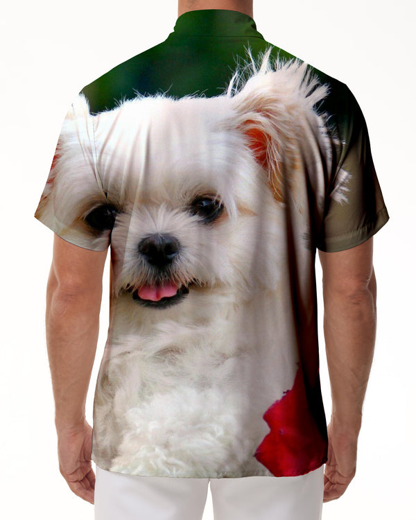 
Dog Animal Tropical Hawaiian Button Lapel Style Casual Loose Men's Summer Vacation Seaside Beach Tops
                