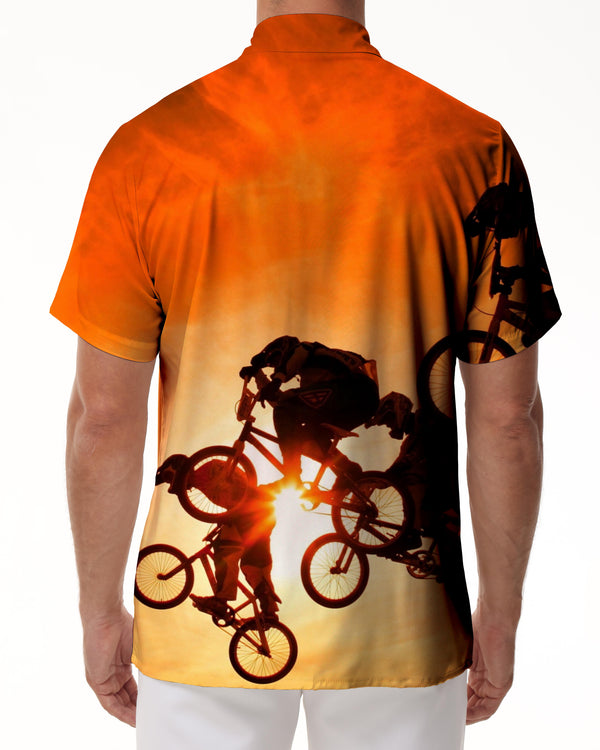 
Exciting Tropical Cycling Hawaiian Shirt Strong Sport Button-Down Men's Hawaiian Shirt Short Sleeve Collection
                