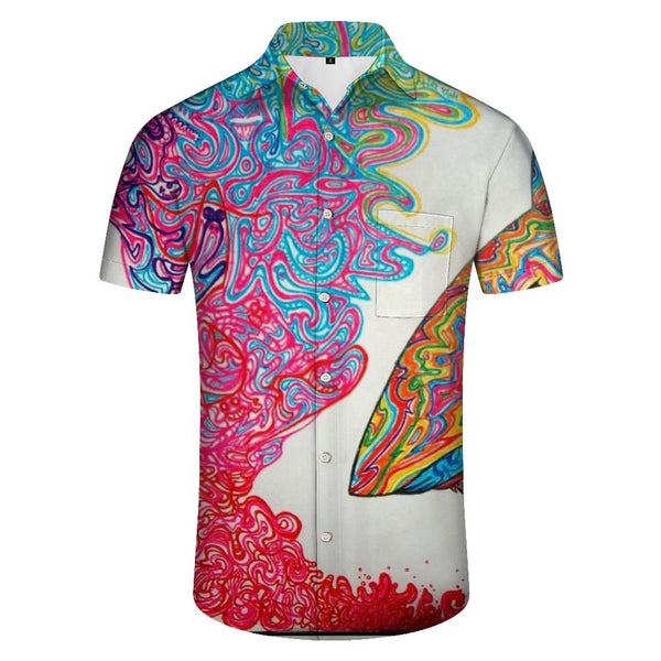 
Spray Paint Psychedelic Summer Short Sleeve Shirt Pattern 3D Full Print Hawaiian Shirt Casual Shirt Breathable
                