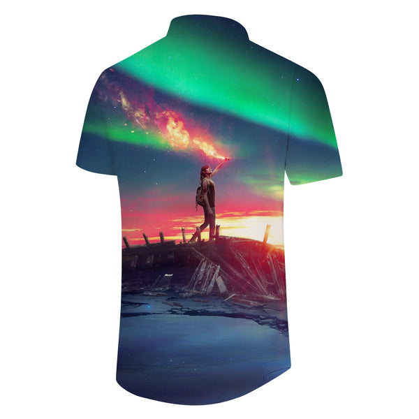 
Tropical Adventure Men's Fashion Hawaiian Shirt Casual 3D Landscape Printed Shirt Summer Loose Thin Short Sleeve Top Trendy Beach Shirt Lapel
                