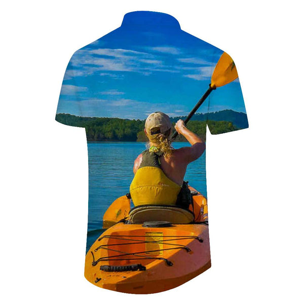 
Cruise Men's Retro 3D Digital Printed Shirt Short Sleeve Button Hawaiian Shirt Summer Casual Beach Shirt
                