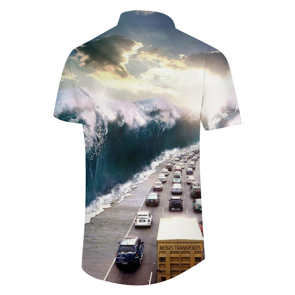 
Outdoor Soft Modern Mens Hawaiian Shirt Mens Short Sleeve Shirt
                