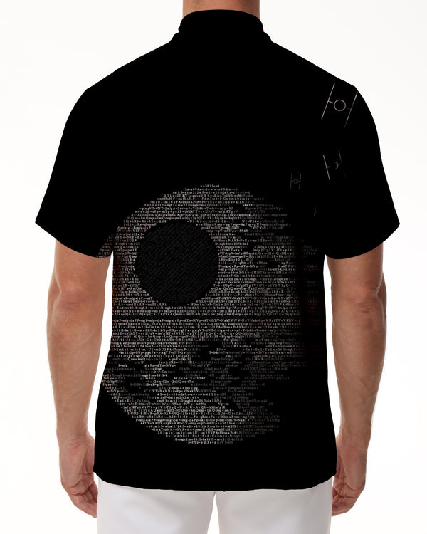 
Black 3D digital printing short-sleeved shirt men's Hawaiian beach vacation short-sleeved tops casual men's shirts fashion men's tops
                