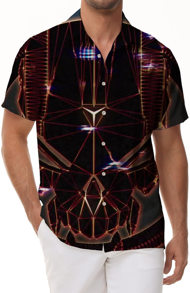 Hawaii 3d digital printing men's short sleeve beach shirt tropical print shirt fashion breathable summer shirt