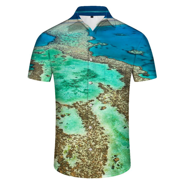 
Classic Hawaiian Style Men's Fashion Shirt Four Seasons Casual Button Lapel Short Sleeve
                