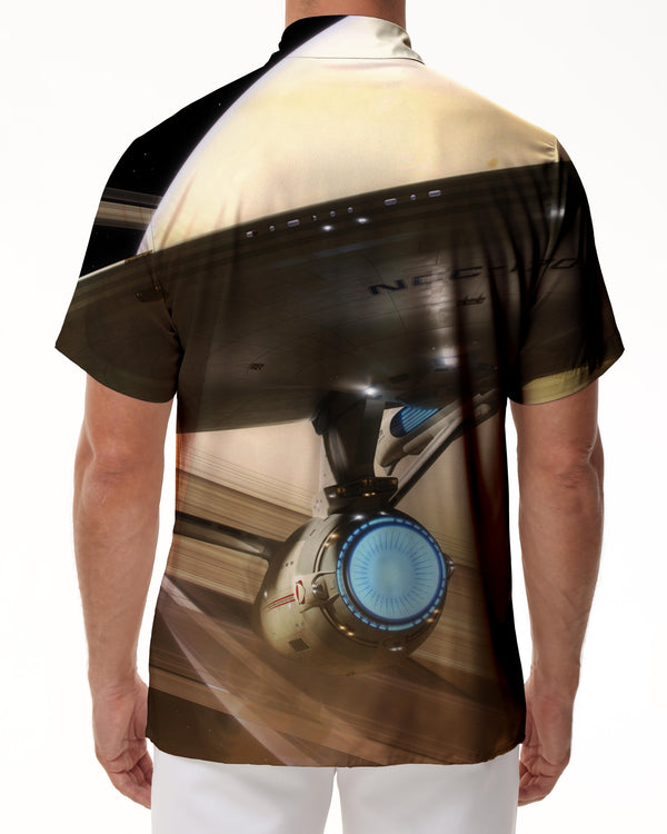 
Airplane Men's Hawaiian Shirt Short Sleeve Button Summer Beach Casual Shirt
                