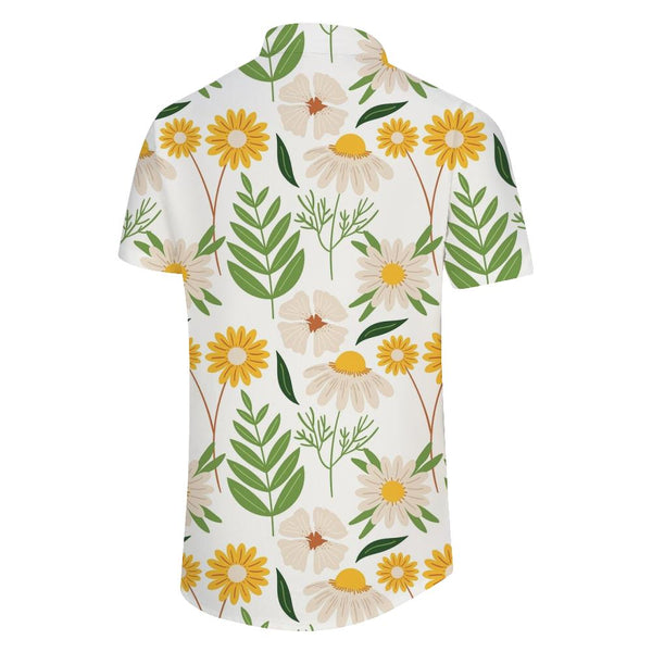 
Casual fashion print elements casual loose regular style men's floral lapel tropical summer Hawaiian fashion fun short sleeves
                