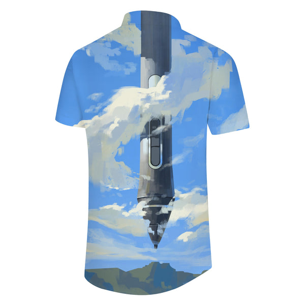 
Perfect for Summer Everyday Shirt Pattern Hawaiian Lapel Button Men's Beach Short Sleeve Top Fashion
                